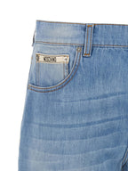 Blaue Jeans aus Baumwolle im geraden Schnitt