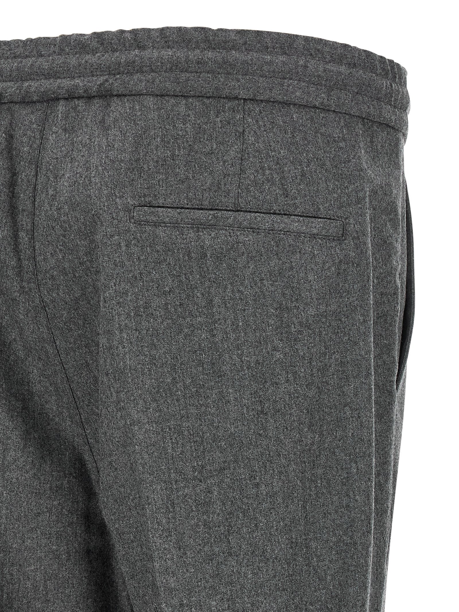 Graue Hose aus reiner Schurwolle