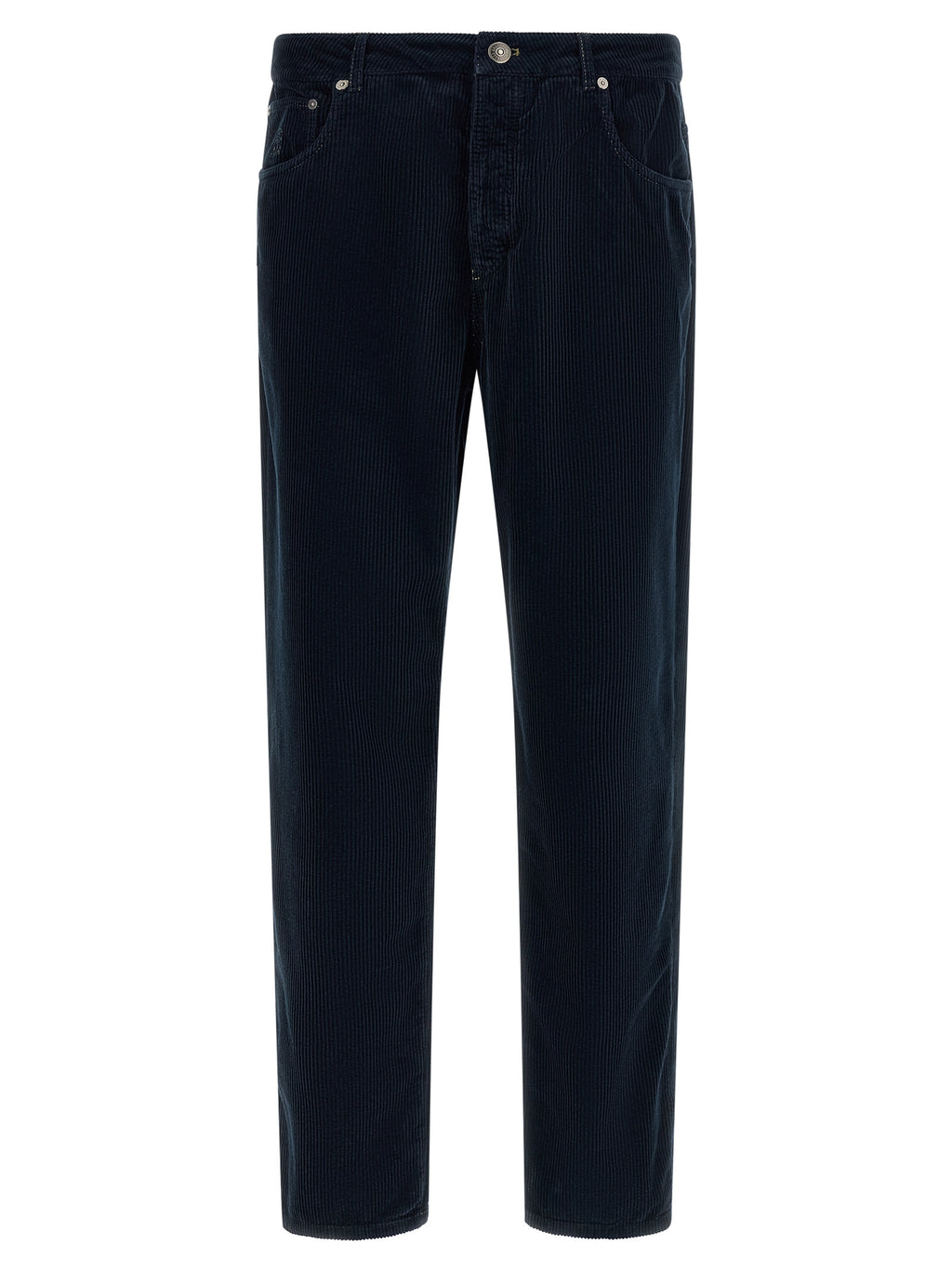 Blaue Baumwoll-Freizeithose