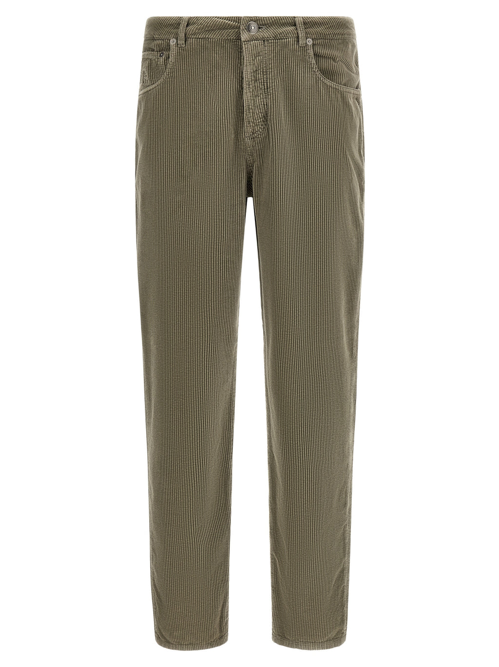 Zweifarbige Baumwoll-Freizeithose