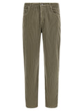 Zweifarbige Baumwoll-Freizeithose