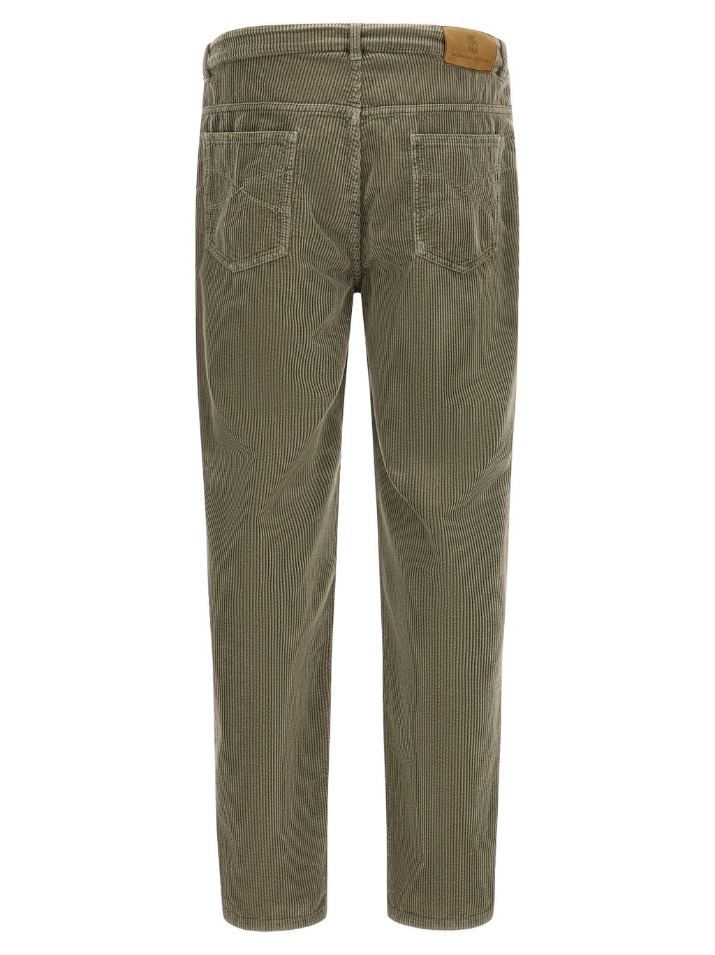 Zweifarbige Baumwoll-Freizeithose