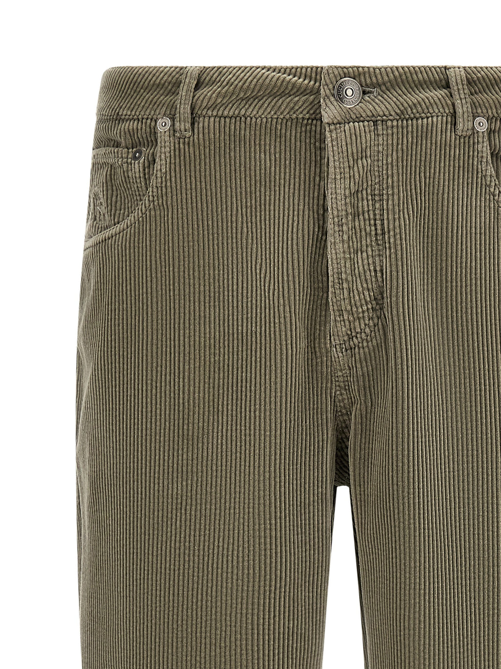 Zweifarbige Baumwoll-Freizeithose