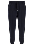 Blaue Baumwoll-Jogginghose (Trainingshose)