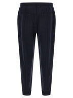 Blaue Baumwoll-Jogginghose (Trainingshose)