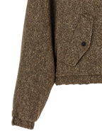 Brauner Mantel aus reiner Schurwolle
