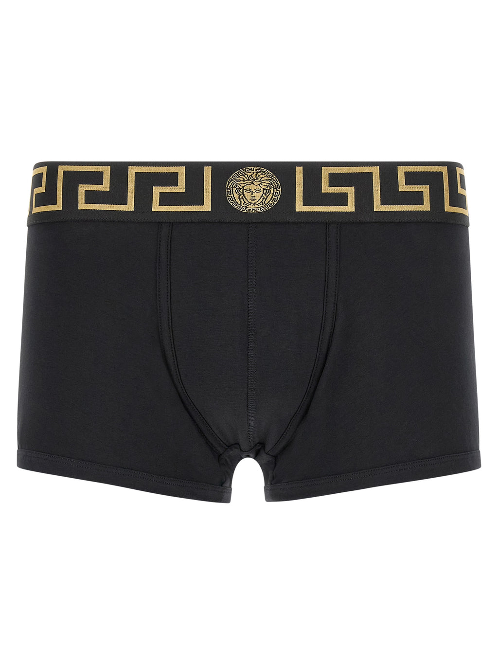 Schwarze Baumwollboxershorts