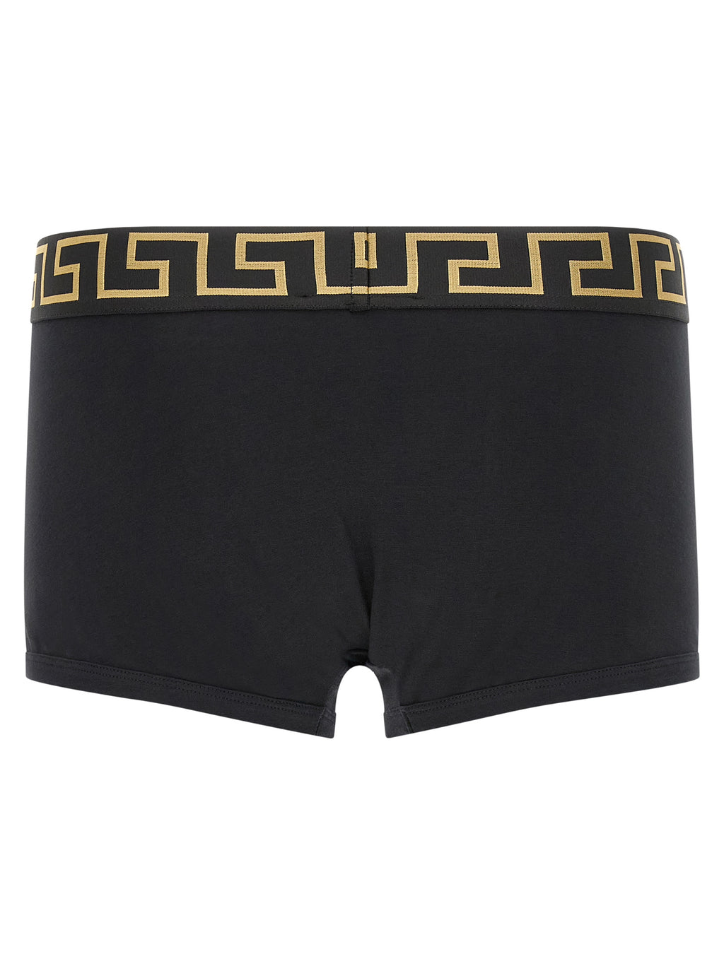 Schwarze Baumwollboxershorts