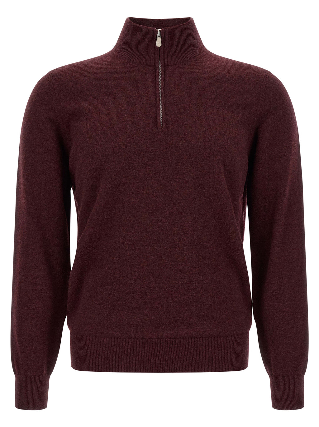 Kaschmir-Strickjacke in Bordeaux