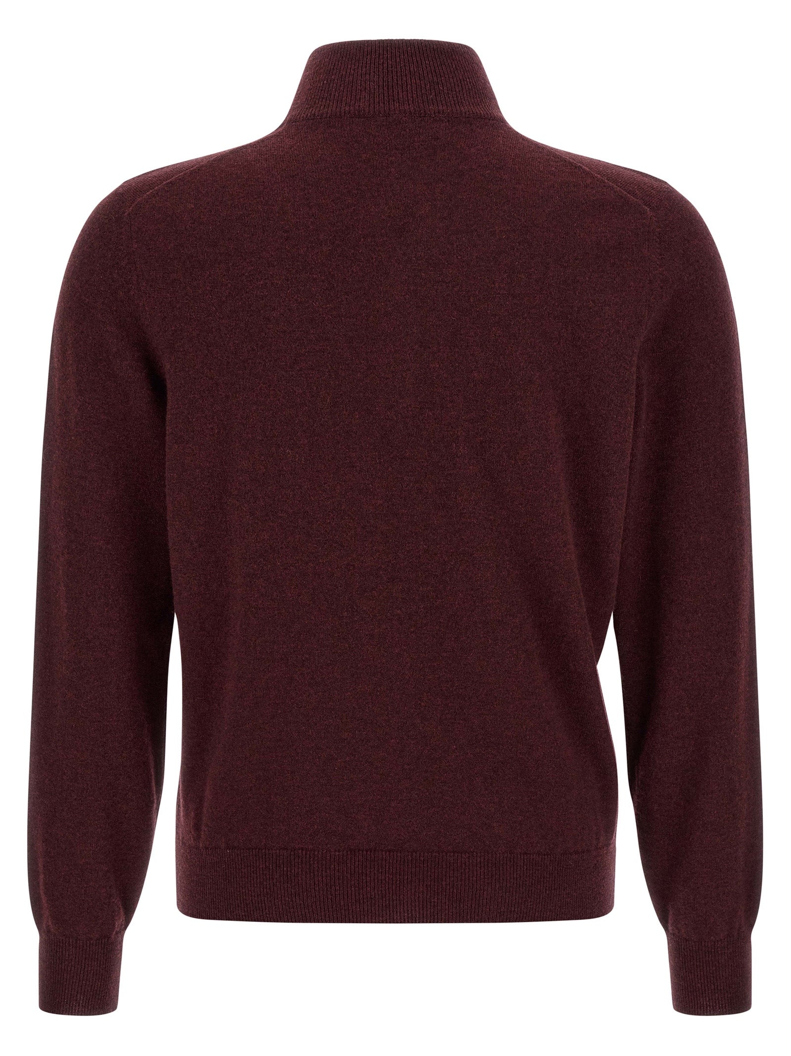 Kaschmir-Strickjacke in Bordeaux