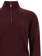 Kaschmir-Strickjacke in Bordeaux