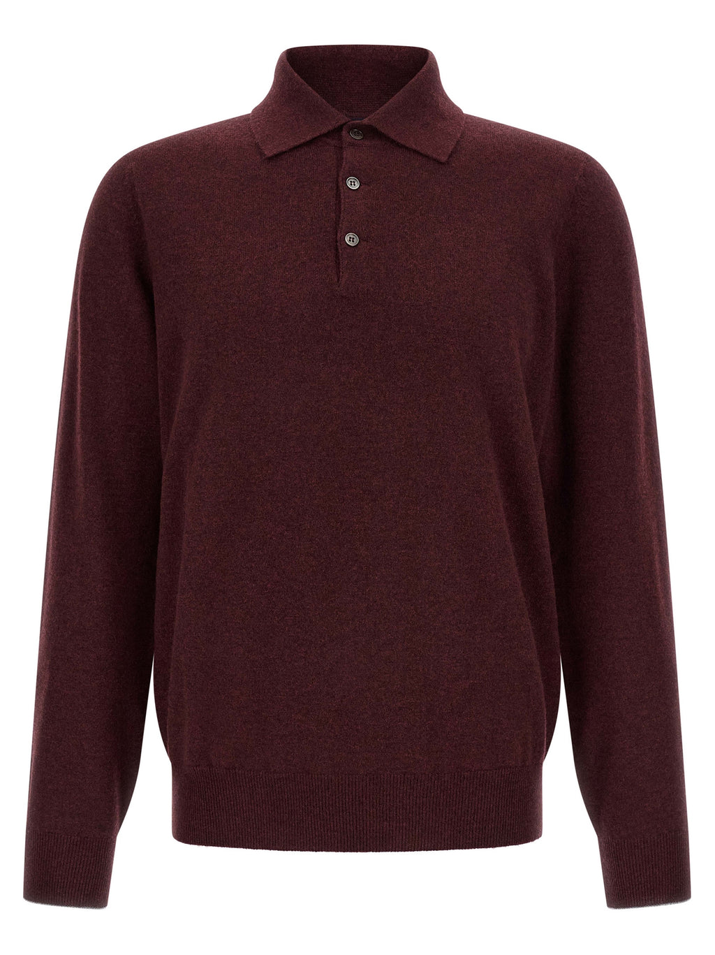 Bordeaux Kaschmir Poloshirt