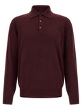 Bordeaux Kaschmir Poloshirt