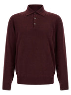 Bordeaux Kaschmir Poloshirt