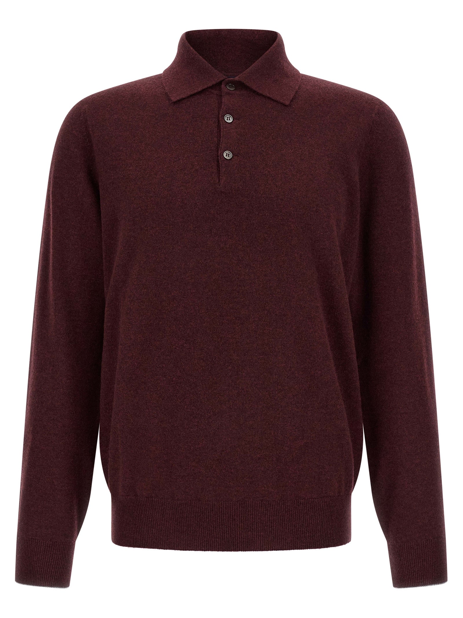 Bordeaux Kaschmir Poloshirt