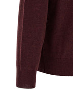 Kaschmir-Strickjacke in Bordeaux