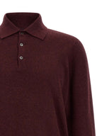 Bordeaux Kaschmir Poloshirt