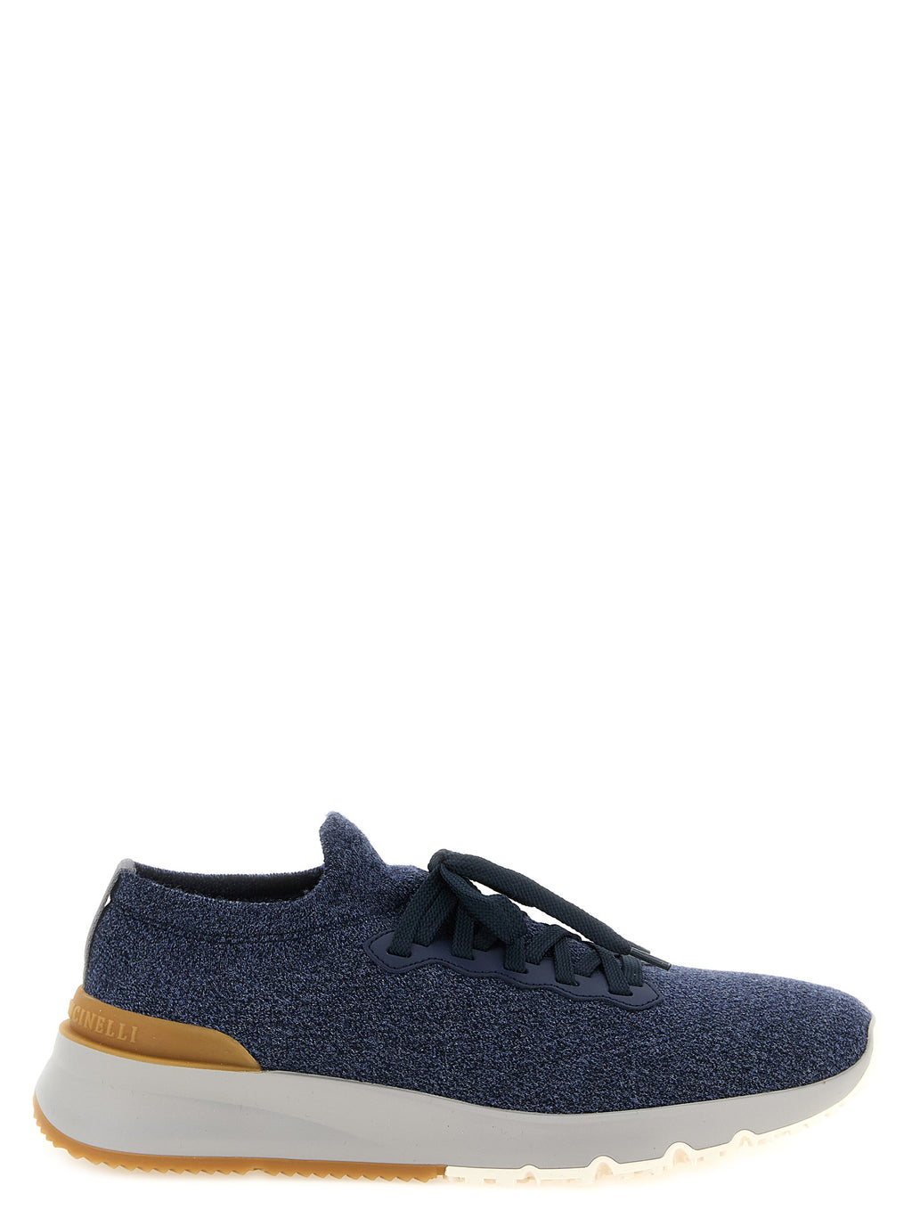 Blaue Woll-Sneaker im Athletic-Stil