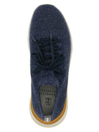 Blaue Woll-Sneaker im Athletic-Stil