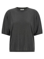Grauer Kaschmir-Strickjacke