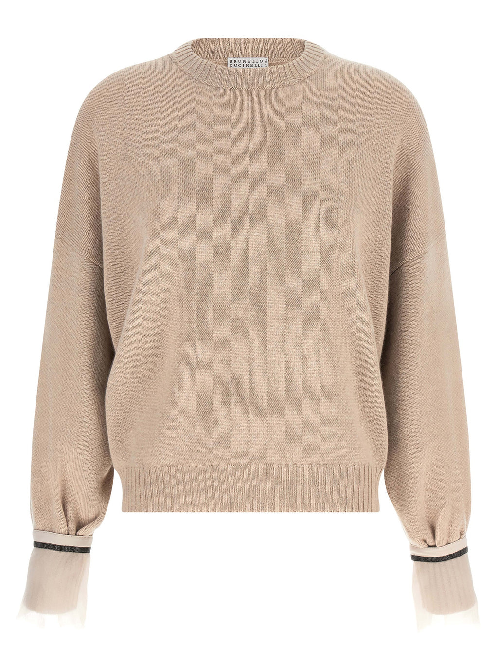 Beige Cashmere Cardigan
