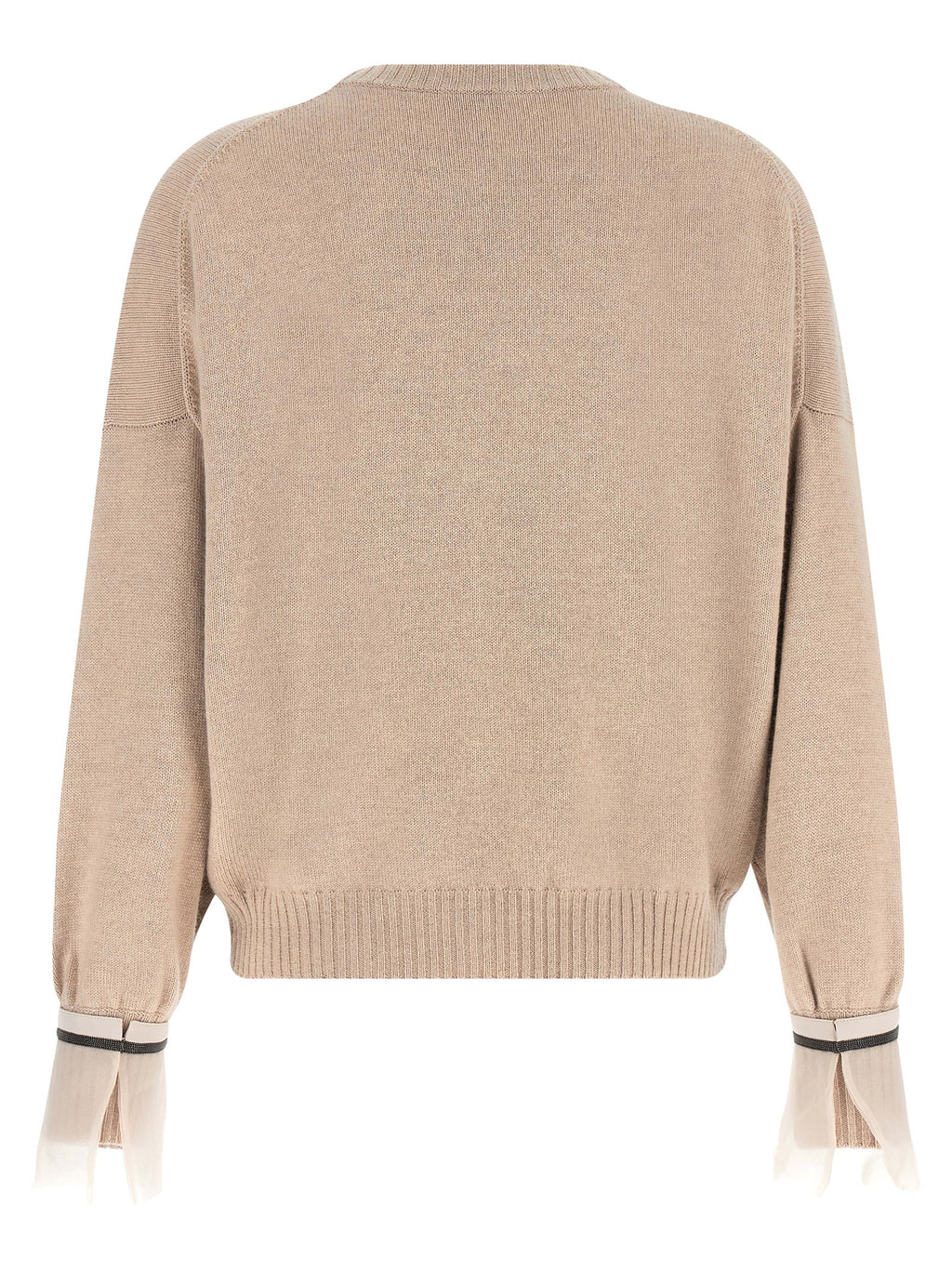 Beige Cashmere Cardigan
