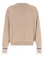Beige Cashmere Cardigan