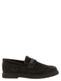 Braune Kalbsleder-Slipper