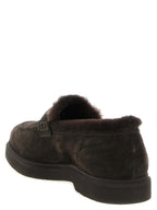 Braune Kalbsleder-Slipper
