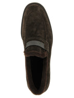 Braune Kalbsleder-Slipper