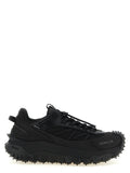 Schwarze Leder-Sneaker im Athletic-Stil