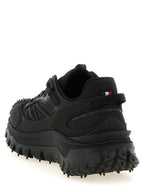 Schwarze Leder-Sneaker im Athletic-Stil