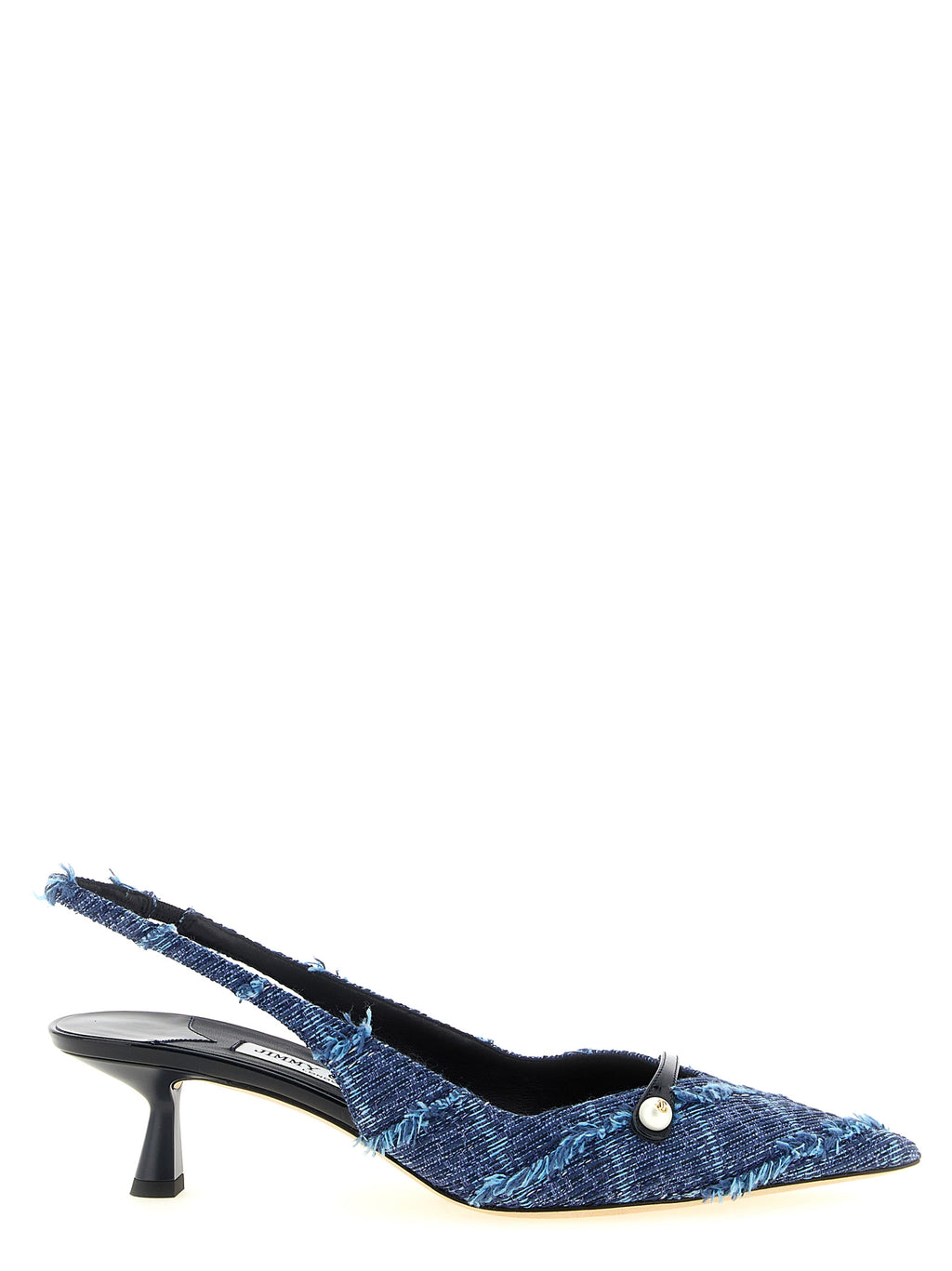 Mehrfarbige Tencel Pumps mit mittlerem Absatz
