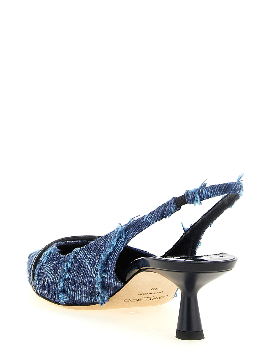 Mehrfarbige Tencel Pumps mit mittlerem Absatz