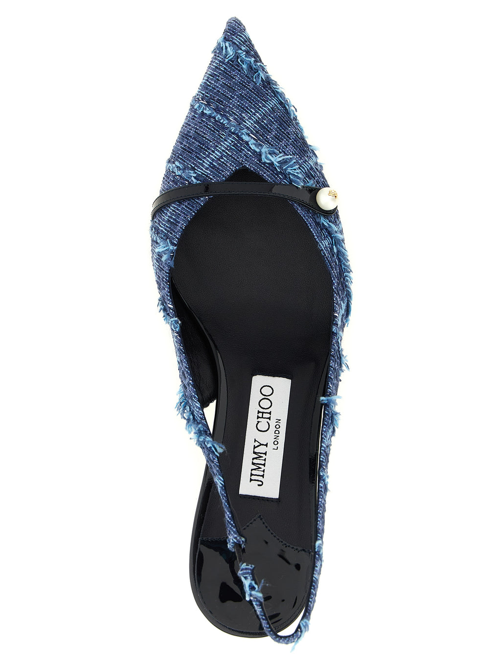Mehrfarbige Tencel Pumps mit mittlerem Absatz