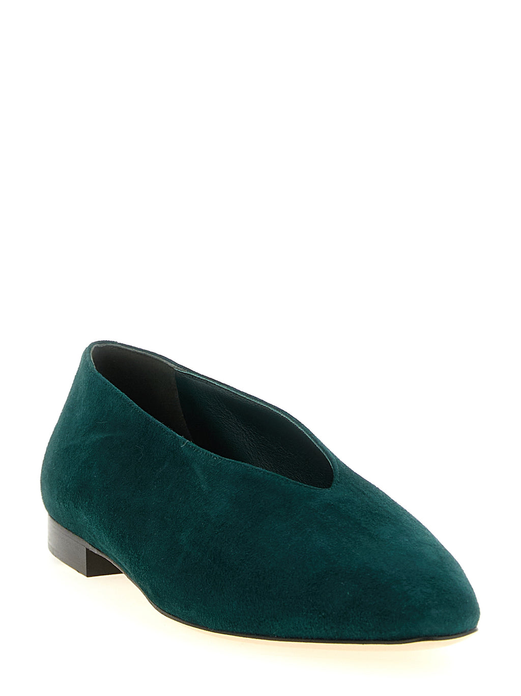 Bicolor Leather Ballet Flats