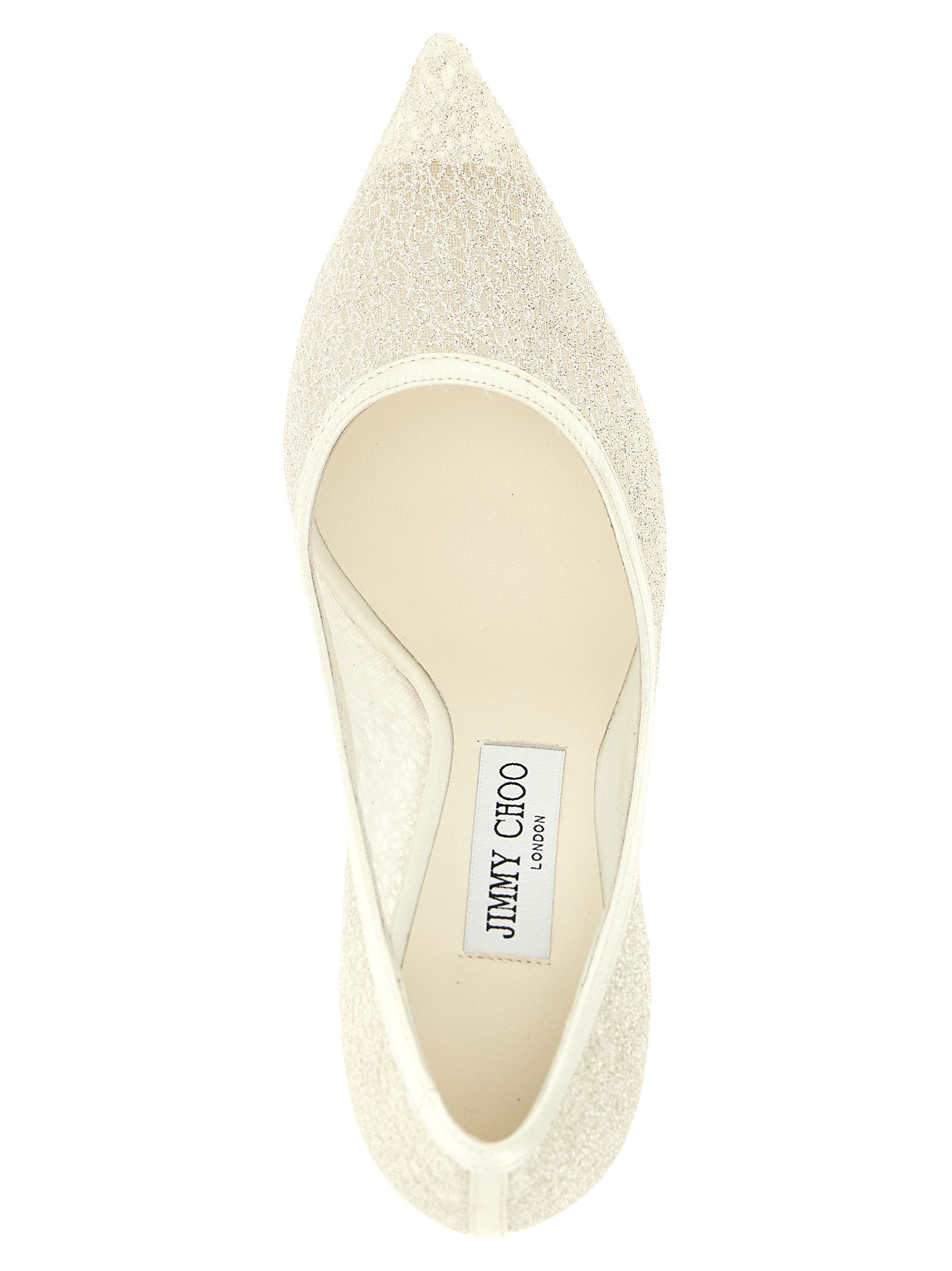 Weiße Tencel-Pumps mit hohem Absatz