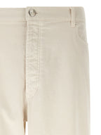 Weiße Baumwolljeans im Relaxed Fit