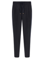 Blaue Hose aus reiner Schurwolle
