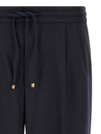 Blaue Hose aus reiner Schurwolle