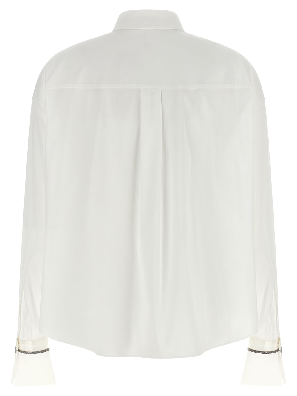 Weiße Baumwollbluse