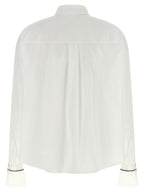Weiße Baumwollbluse
