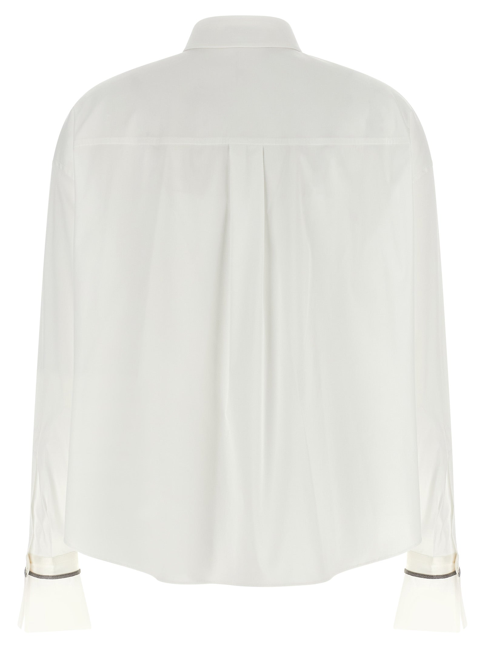 Weiße Baumwollbluse