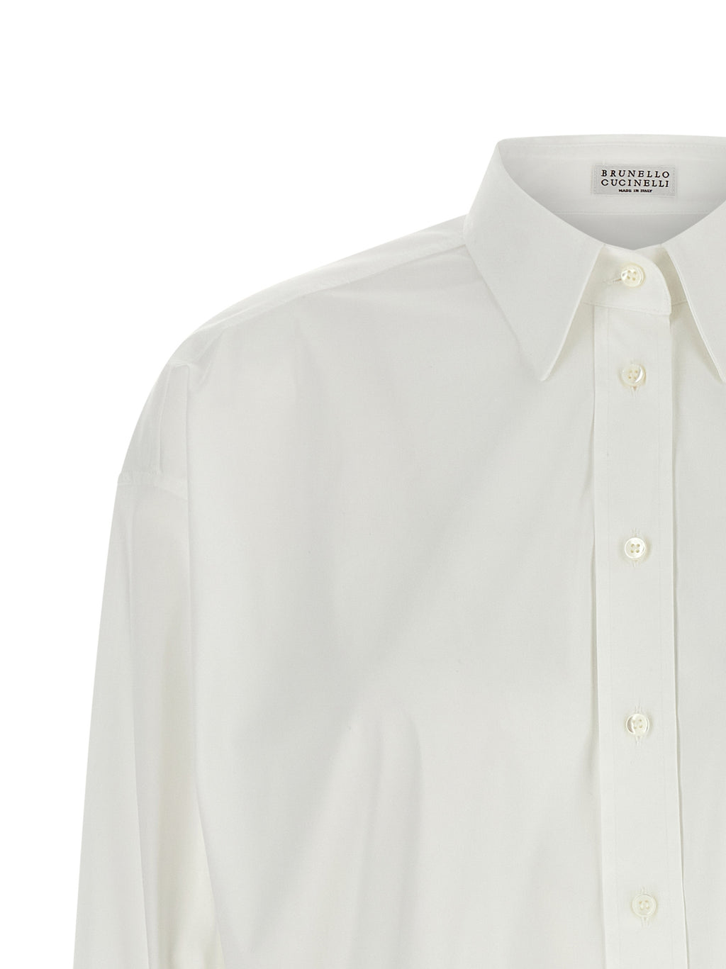 Weiße Baumwollbluse