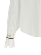Weiße Baumwollbluse