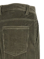 Ausgestellte Baumwollhose in Grün