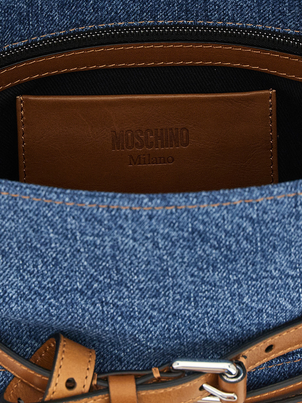 Blaue Baumwoll-Handtasche