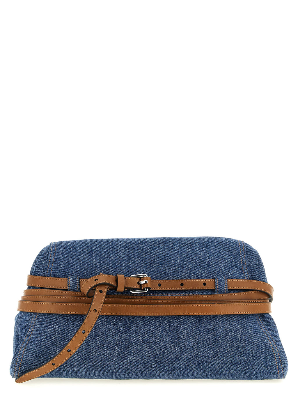 Blaue Baumwoll-Clutch