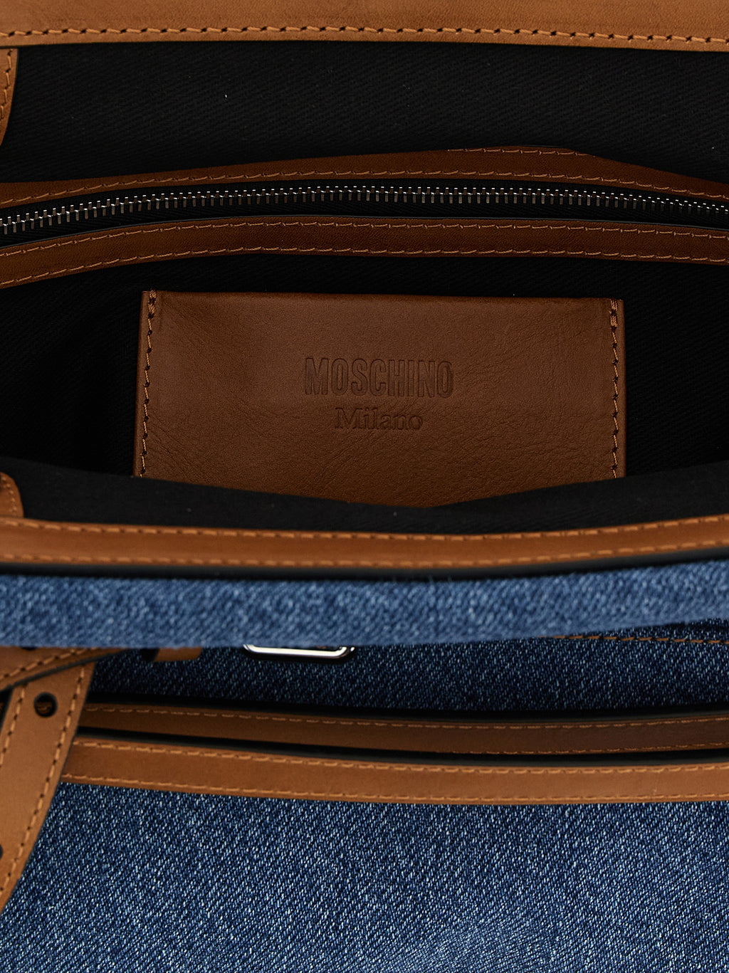 Blaue Baumwoll-Clutch