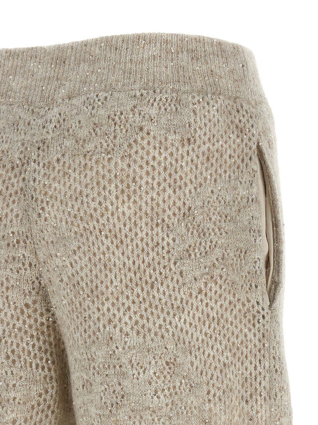 Beige Nylon-Hose